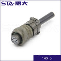 5pin Threaded Circular Connector,MIL-C-5015 Series Connector MS3100A14-5P,MS3101A14-5P,MS3106A14S-5S,MS3102A14S-5P,MS3108A14S-5S